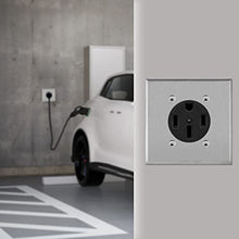 Load image into Gallery viewer, ENERLITES 50 Amp Range Receptacle Outlet for RV and Electric Vehicles, NEMA 14-50R, 3-Pole, 4 Wire (8, 6, 4 AWG Copper Only), 125/250V, 66500-BK, Black
