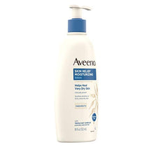 Load image into Gallery viewer, Aveeno Skin Relief Fragrance-Free Moisturizing Lotion for Sensitive Skin, with Natural Shea Butter &amp; Triple Oat Complex, Unscented Therapeutic Body Lotion for Itchy, Extra-Dry Skin, 18 fl. oz
