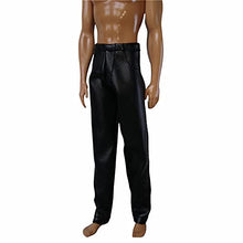 Load image into Gallery viewer, For Barbie Ken black pants Ken pants Ken faux leather pants
