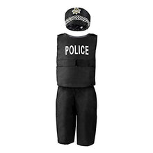 Load image into Gallery viewer, Jeowoqao Boy's Dress Up Costumes Set, Role Play Set 11-pcs Dress Up Trunk Pirate, Chef, Construction Worker, Policeman Costume Fit Kids Age from 3-6
