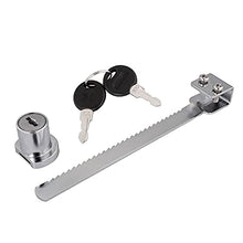 Load image into Gallery viewer, Tidorlou 6 Pcs Sliding Glass Door Ratchet Lock,Drawer Display Case Showcase Lock,Keyed Alike Window Locks with Chrome Finish (Fit Glass Thickness 4-8mm)

