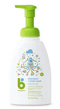 Load image into Gallery viewer, Babyganics Baby Shampoo + Body Wash Pump Bottle, Fragrance Free, 16oz, 3 Pack, Packaging May Vary
