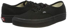 Load image into Gallery viewer, Vans Authentic Unisex Skate Trainers Shoes Black 11 B(M) US Women / 9.5 D(M) US Men
