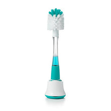 Load image into Gallery viewer, OXO Tot Soap Dispensing Bottle Brush with Stand, Teal

