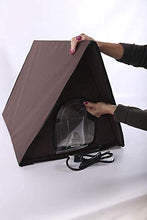 Load image into Gallery viewer, K&amp;H Pet Products Outdoor Multi-Kitty A-Frame Chocolate 35 X 20.5 X 20 Inches Heated
