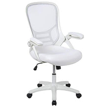 Load image into Gallery viewer, Flash Furniture High Back White Mesh Ergonomic Swivel Office Chair with White Frame and Flip-up Arms
