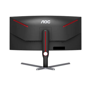 AOC CU34G3S 34" Frameless Curved Ultrawide Gaming Monitor, WQHD 3440 x1440, 165Hz 1ms, FreeSync Premium, Height Adjustable, 3-Year Zero-Bright-dot