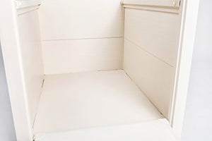 ecoFlex Litter Loo, Litter Box Cover/End Table, Antique White, Standard