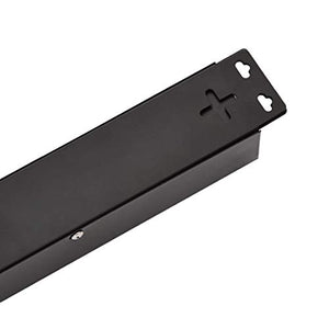 AmazonBasics Heavy Duty Metal Surge Protector Power Strip with Mounting Brackets - 9-Outlet, 600-Joule (15A On/Off Circuit Breaker)