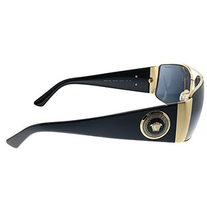 Versace VE 2163 100281 Gold Metal Aviator Sunglasses Grey Polarized Lens