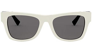 Versace Woman Sunglasses, Ivory Lenses Acetate Frame, 52mm