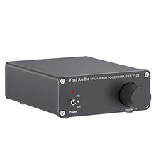 Load image into Gallery viewer, 2 Channel Amplifier Stereo Audio Amp Mini Hi-Fi Class D Integrated TPA3116 Amp for Home Speakers 50W x 2, with 19V 4.74A Power Supply - Fosi Audio V1.0B Black
