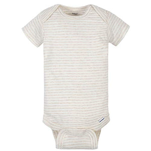 Gerber Baby Boys' 8-Pack Short Sleeve Onesies Bodysuits, Tiger Green, Newborn