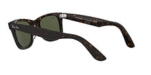 Load image into Gallery viewer, Ray-Ban RB2140 Original Wayfarer Square Sunglasses, Tortoise/G-15 Green, 54 mm
