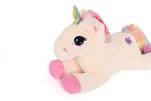 Toys Studio Big Unicorn Stuffed Animal Soft Large Unicorn Plush Pillow Toy Gift for Girls Boys (Pink, 32 '')