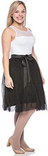 Load image into Gallery viewer, Dancina Women’s Knee Length Tutu A Line Tulle Skirt Plus (Size 12-22) Black
