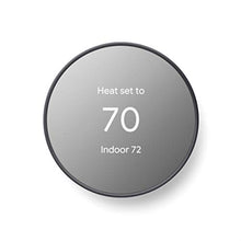 Load image into Gallery viewer, Google Nest Thermostat - Smart Thermostat for Home - Programmable Wifi Thermostat - Charcoal
