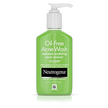 Load image into Gallery viewer, Neutrogena Oil-Free Acne and Redness Facial Cleanser, Soothing Face Wash with Salicylic Acid Acne Medicine, Aloe, and Chamomile to Reduce Facial Redness, 6 fl. oz
