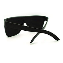 Load image into Gallery viewer, SUPER Dark Black Lens Sunglasses Flat Top Square Oversized Mob Style
