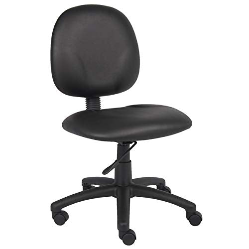 Black Caressoft Diamond Task Chair. Ergonomic Chair for Home, Office, Workplace, School. Comfort Computer Chair. Task Desk Chair