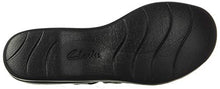 Load image into Gallery viewer, Clarks Women's Leisa Cacti Slide Sandal, Black Leather, 9 M US
