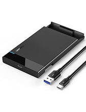 Load image into Gallery viewer, UGREEN 2.5&quot; Hard Drive Enclosure USB C 3.1 Gen 2 to SATA III 6Gbps for SSD HDD 9.5 7mm External Hard Drive Disk Case with UASP Compatible with WD Seagate Toshiba Samsung Hitachi PS4 Xbox Router
