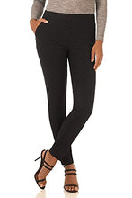 Load image into Gallery viewer, Rekucci Women's Ease into Comfort Modern Stretch Skinny Pant with Tummy Control (2, Black Stripes)
