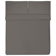 Load image into Gallery viewer, 1800 Thread Count Sheet Set – Soft Egyptian Quality Brushed Microfiber Hypoallergenic Sheets – Luxury Bedding Set with Flat Sheet, Fitted Sheet, 2 Pillow Cases, Queen, Gray
