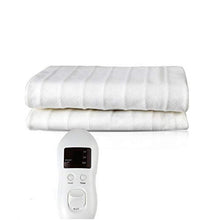 Load image into Gallery viewer, Newlifeelectronic Heated Mattress Pad, Electric Heating Bed Toppers with EasySet Control and Timer, Fast Heating Technology, Ultra-Fresh Anti-Bacteria Extra Comfort, White (Twin Size)
