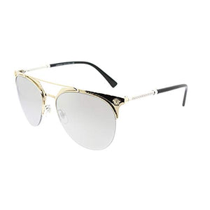 Versace Sunglasses Gold/Silver Metal - Non-Polarized - 57mm