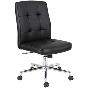 Black Textured Swivel Task Chair with Chrome Base Ergonomic Chair for Home, Office, Workplace, School. Comfort Computer Chair. Task Desk Chair