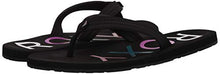 Load image into Gallery viewer, Roxy Women's Vista Logo Sandal Flip Flop, Black 20, 9 M US
