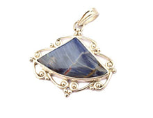 Load image into Gallery viewer, Natural Pietersite Fancy Shape Pendant Necklace In 925 Sterling Silver Statement Jewelry For Woman Jewelry, Gift For Mother, Healing Crystal
