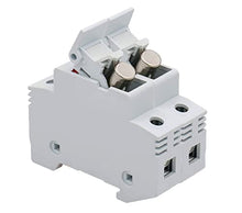 Load image into Gallery viewer, Solar Odyssey 2 Pack - Din Rail Mounted Fuse Holder with Fuse 30A 10x38mm, Fits 35mm Wide Din Rail ,Gray

