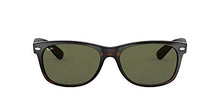 Load image into Gallery viewer, Ray-Ban RB2132 New Wayfarer Square Sunglasses, Tortoise/G-15 Green, 52 mm
