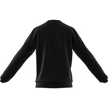 Load image into Gallery viewer, adidas Men's Essentials Fleece 3-Stripes Sweatshirt, Black/White, X-Large
