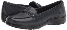 Load image into Gallery viewer, Clarks Women's Cora Viola Loafer, Navy Leather, 10 Wide
