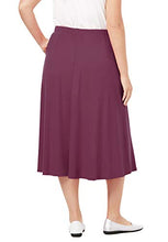 Load image into Gallery viewer, Woman Within Women's Plus Size 7-Day Knit A-Line Skirt - 1X, Navy

