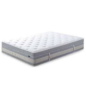 ZINUS 14 Inch Green Tea Cooling Swirl Memory Foam Hybrid Mattress / Pocket Innersprings for Motion Isolation / Edge Support, Queen