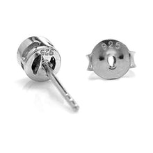 Load image into Gallery viewer, Silvershake 3mm Extra Petite Green Chrome Diopside 925 Sterling Silver Bezel Set Stud Earrings
