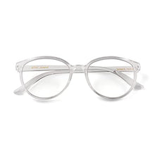 Load image into Gallery viewer, Betsey Johnson womens Astra Blue Light Glasses Reading Glasses, Crystal Clear, 40mm US
