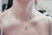 Load image into Gallery viewer, Gin &amp; Grace 10K Yellow Gold Natural Diamond (I1,I2) &amp; Emerald Pendant for Women
