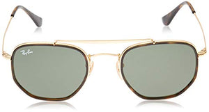 Ray-Ban unisex adult Rb3648m the Marshal Ii Sunglasses, Gold/Green, 52 mm US