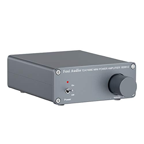 TDA7498E 2 Channel Stereo Audio Amplifier Receiver Mini Hi-Fi Class D Integrated Amp for Home Speakers 160W x 2 + 24V Power Supply