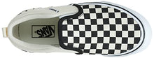 Load image into Gallery viewer, Vans' Boys' Asher Checkered Slip On Sneaker Blk/NAT 6 Medium US

