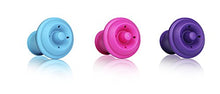 Load image into Gallery viewer, Vacu Vin Wine Saver Vacuum Stoppers Set of 6– Blue/Pink/Purple
