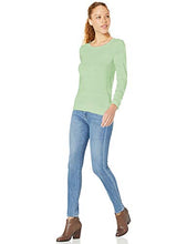 Load image into Gallery viewer, Amazon Essentials Women's Classic Fit Lightweight Long-Sleeve Crewneck Sweater, Bright Mint, Small
