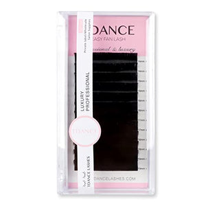 TDANCE Eyelash Extension Supplies Rapid Blooming Volume Eyelash Extensions Thickness 0.07 D Curl Mix 14-19mm Easy Fan Volume Lashes Self Fanning Individual Eyelashes Extension (D-0.07,14-19mm)