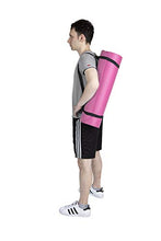 Load image into Gallery viewer, Mind Reader NBRMAT-PNK All Purpose 1/2 Extra Thick Yoga Fitness &amp; Exercise Mats with Carrying Strap, High Density Anti-Tear, Pink
