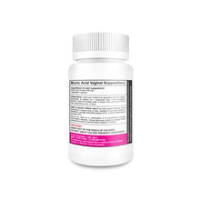 Load image into Gallery viewer, NutraBlast Boric Acid Vaginal Suppositories - 100% Pure Made in USA - Boric Life Intimate Health Support (30 Count)
